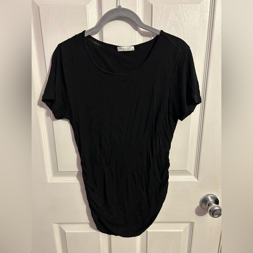 Black maternity top